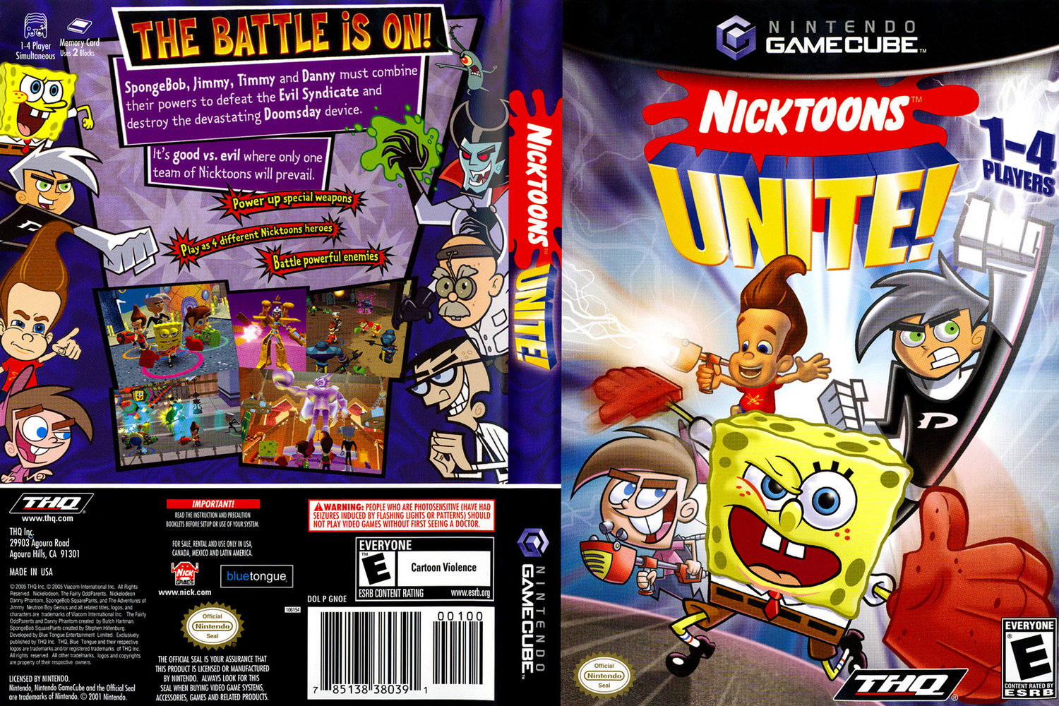 nicktoons unite games