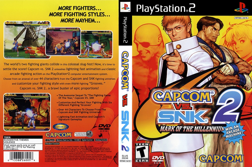 Capcom Vs Snk 2 Mark Of The Millennium 2001 Usa Iso 