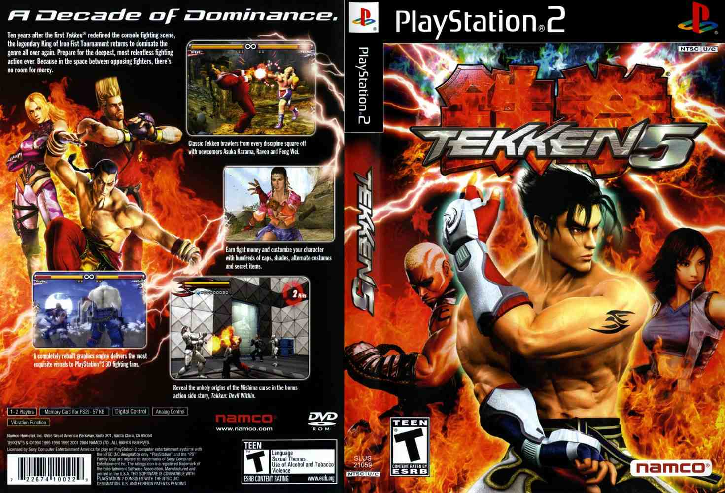 tekken 5 roms